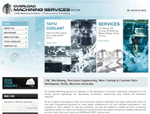 Tablet Screenshot of overloadmachining.com.au